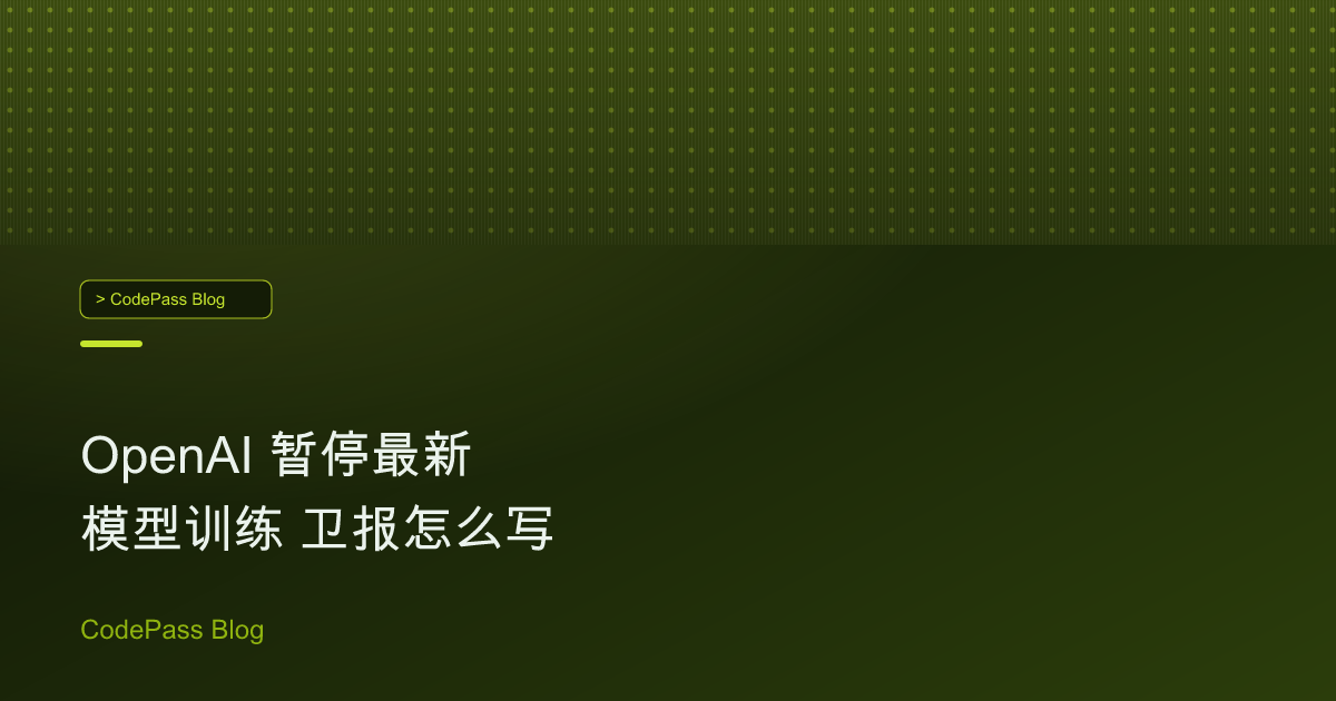 OpenAI 暂停最新模型训练 卫报怎么写