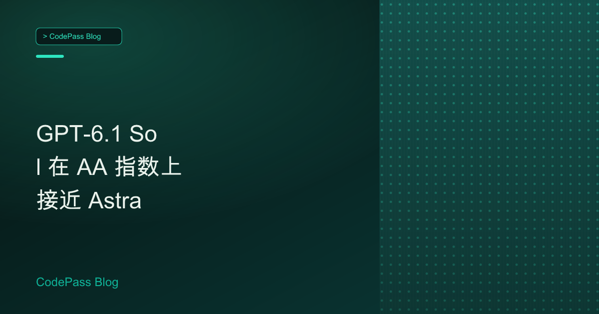 GPT-6.1 Sol 在 AA 指数上接近 Astra