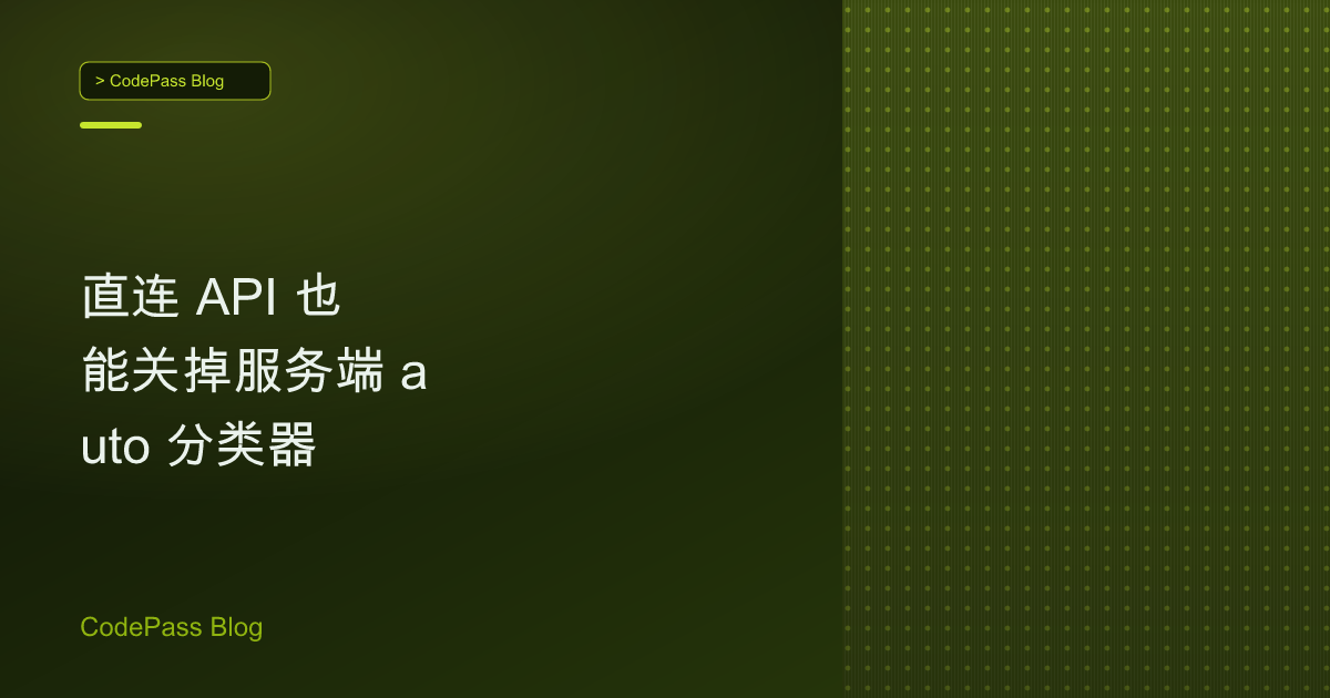 直连 API 也能关掉服务端 auto 分类器