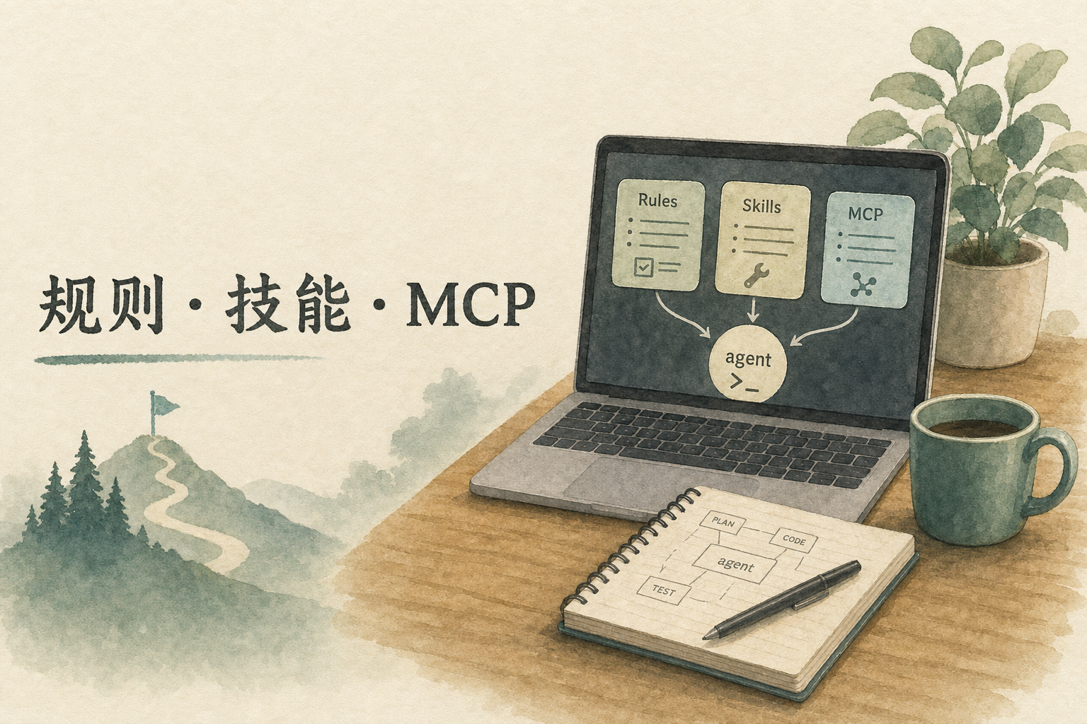 Cursor Agent、Rules、Skills、MCP：怎样搭一条不翻车的工作流
